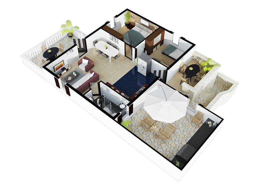 Villa More 3 Apartments A-10, A-11 And A-12 , 4-4-6 Beds Bobovisca Bagian luar foto